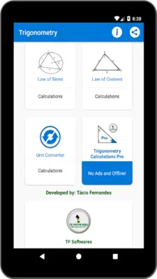 Trigonometry android App screenshot 0