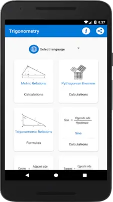 Trigonometry android App screenshot 7